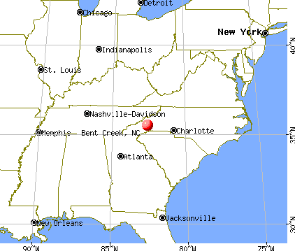 Bent Creek, North Carolina map