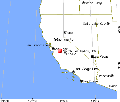 South Dos Palos, California map