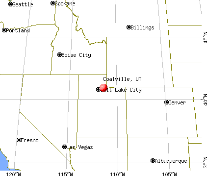 Coalville, Utah map