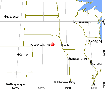 Fullerton, Nebraska map