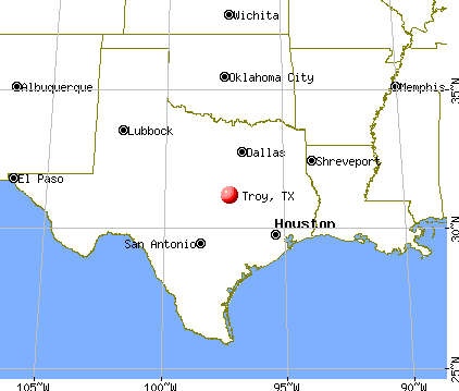 Troy, Texas map