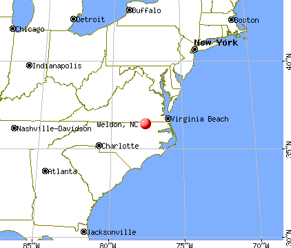 Weldon, North Carolina map