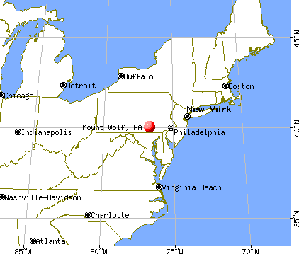 Mount Wolf, Pennsylvania map