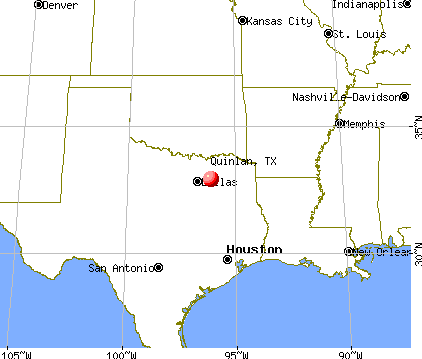 Quinlan, Texas map