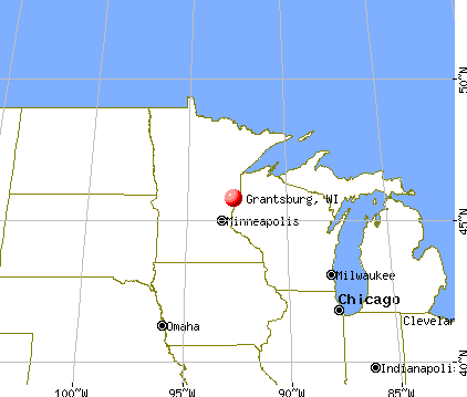 Grantsburg, Wisconsin map