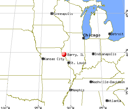 Barry, Illinois map