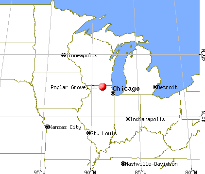Poplar Grove, Illinois map