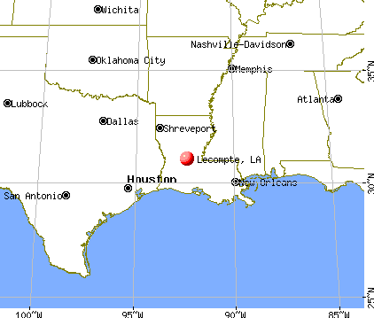 Lecompte, Louisiana map
