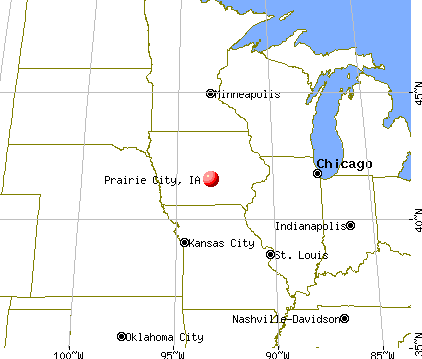 Prairie City, Iowa map