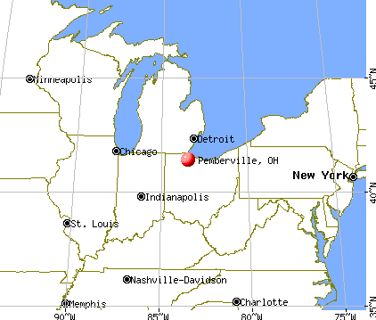 Pemberville, Ohio map