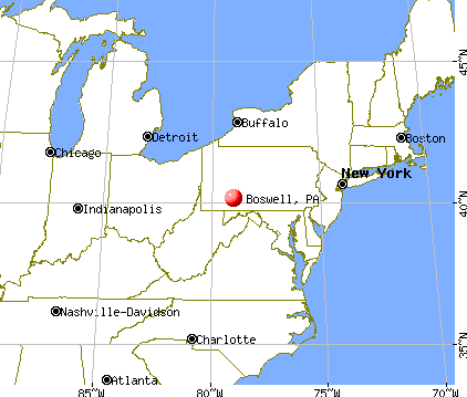 Boswell, Pennsylvania map