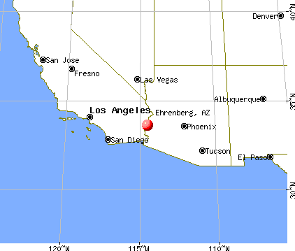 Ehrenberg, Arizona map