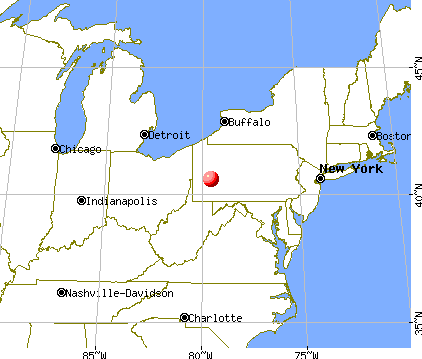 North Vandergrift-Pleasant View, Pennsylvania map