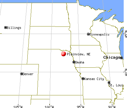 Plainview, Nebraska map