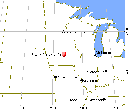 State Center, Iowa map