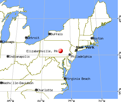 Elizabethville, Pennsylvania map