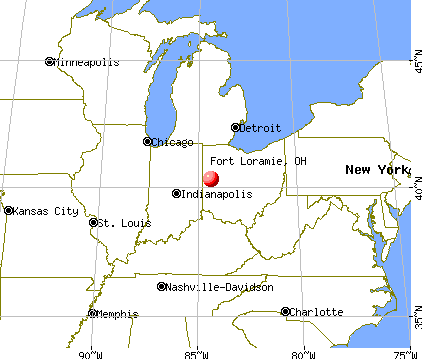Fort Loramie, Ohio map