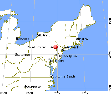 Mount Pocono, Pennsylvania map