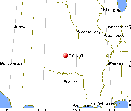 Yale, Oklahoma map