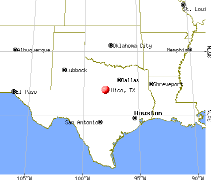 Hico, Texas map