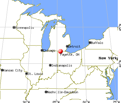 Fayette, Ohio map