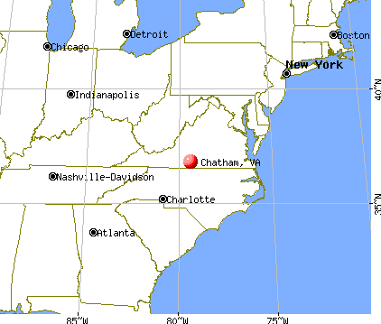 Chatham, Virginia map