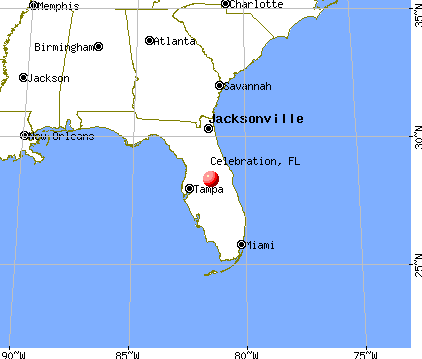 Celebration, Florida map