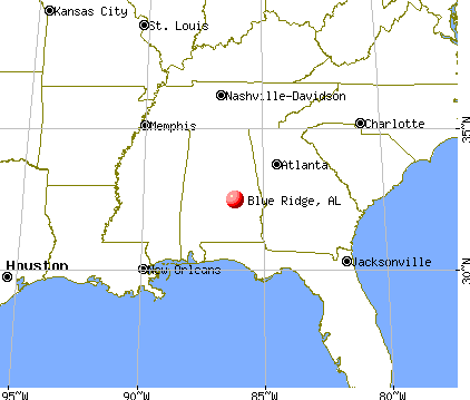 Blue Ridge, Alabama map