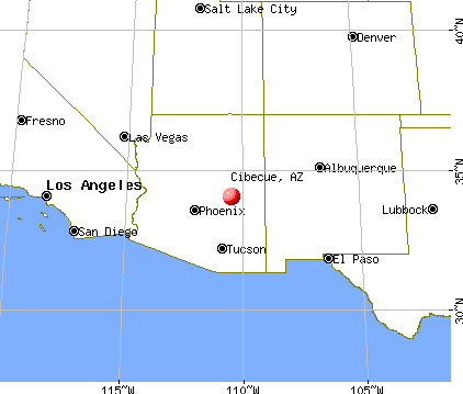 Cibecue, Arizona map