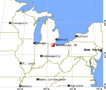 Whitehouse, Ohio map