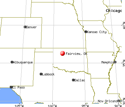 Fairview, Oklahoma map