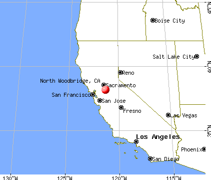 North Woodbridge, California map