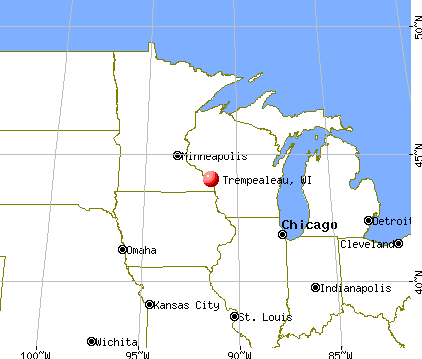 Trempealeau, Wisconsin map