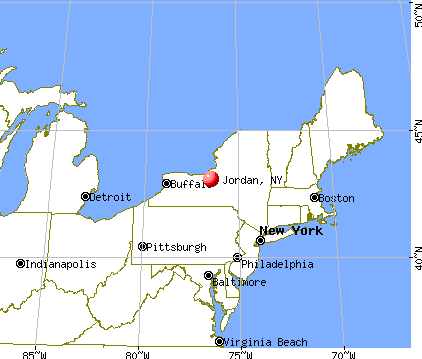 Jordan, New York map