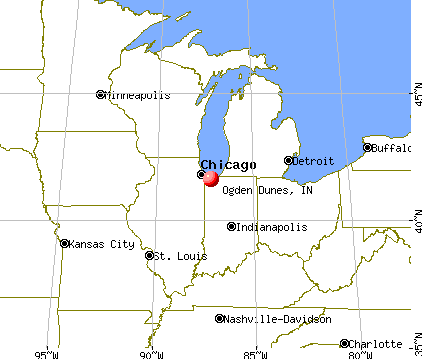 Ogden Dunes, Indiana map