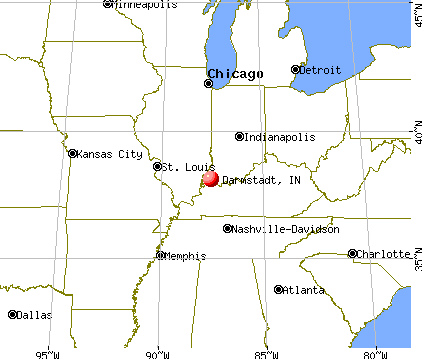 Darmstadt, Indiana map