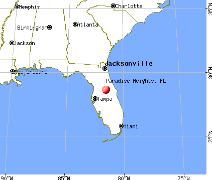 Paradise Heights, Florida map