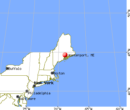 Winterport, Maine map