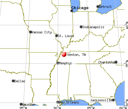 Kenton, Tennessee map