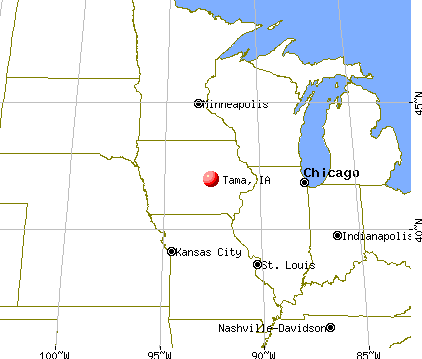 Tama, Iowa map
