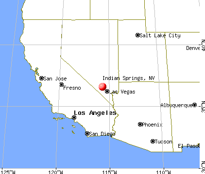 Indian Springs, Nevada map