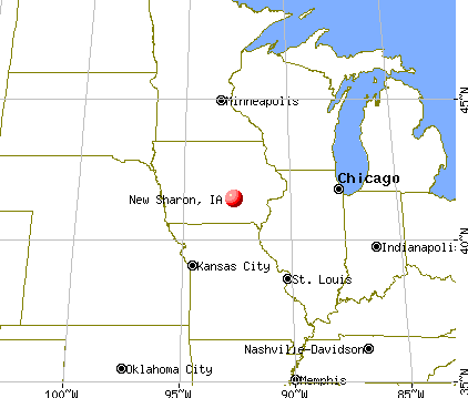 New Sharon, Iowa map