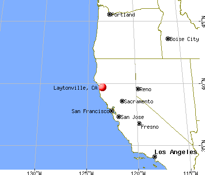 Laytonville, California map
