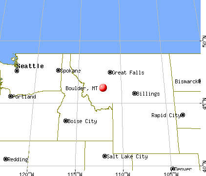 Boulder, Montana map