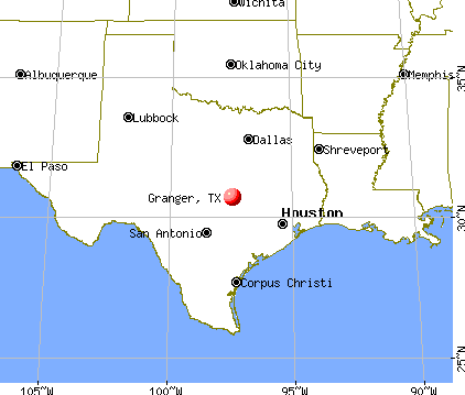 Granger, Texas map
