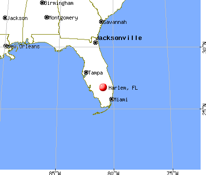 Harlem, Florida map