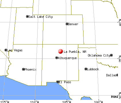 La Puebla, New Mexico map