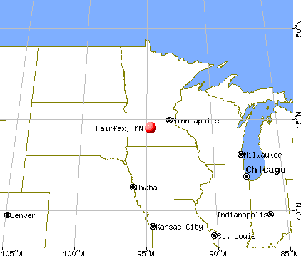 Fairfax, Minnesota map