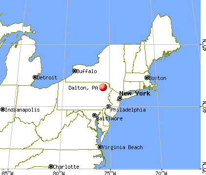 Dalton, Pennsylvania map