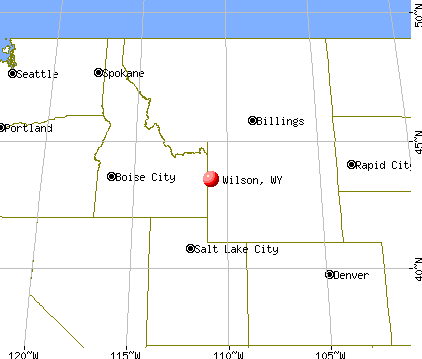 Wilson, Wyoming map